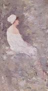 Nicolae Grigorescu After a Bath oil painting on canvas